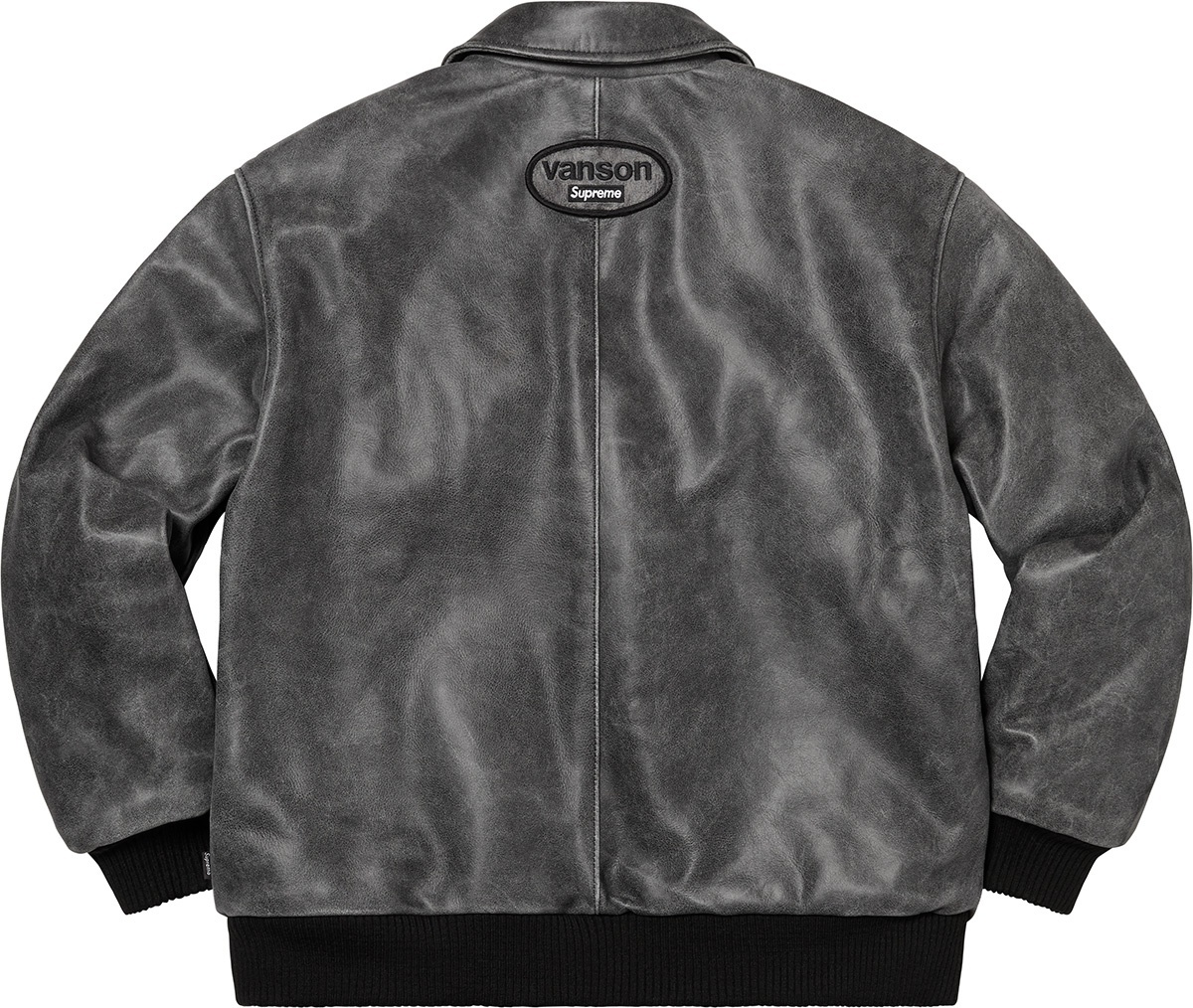 Supreme®/Vanson Leathers® Worn Leather Jacket view 18
